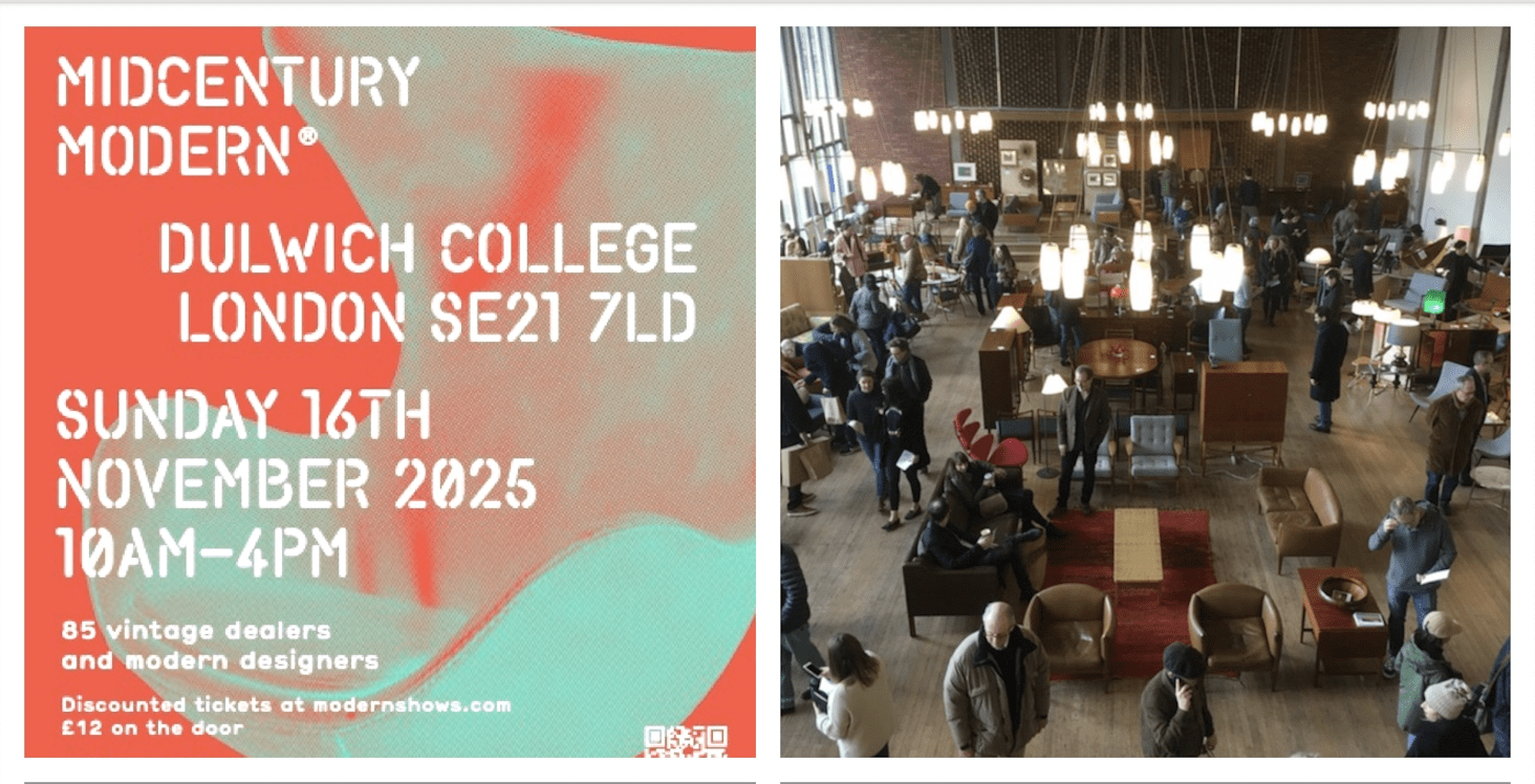 Midcentury Modern® Vintage & Modern Interiors Fair. Dulwich Peckham London